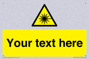 Custom Laser Hazard Sign
